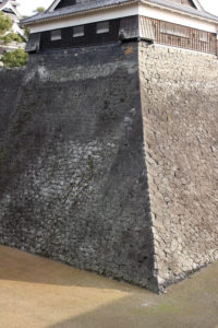宇土櫓のある石垣