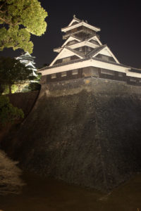 ライトアップされた宇土櫓