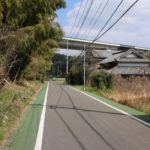 『日置の峠』と街道順路の合流点付近(岩松町)