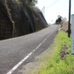 国道34号線から分岐した長崎街道と道標(東彼杵町里郷1393付近)