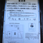 彼杵宿脇本陣跡の案内板(東彼杵町蔵本郷1872)