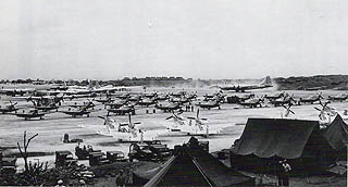 米軍に占領され、整備された硫黄島基地