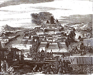 大坂城炎上 1663年絵図