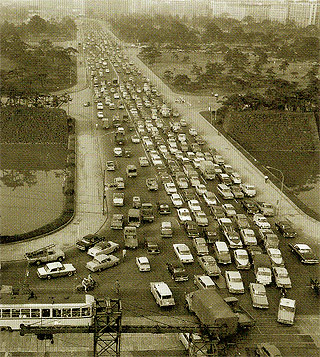 昭和38年の渋滞